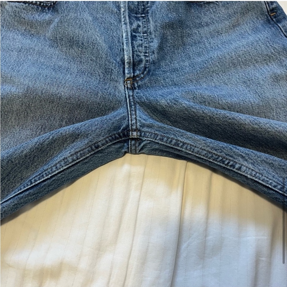 Agolde Lana Distressed Straight-Leg Jeans Backdrop Blue size 28 - Picture 8 of 16